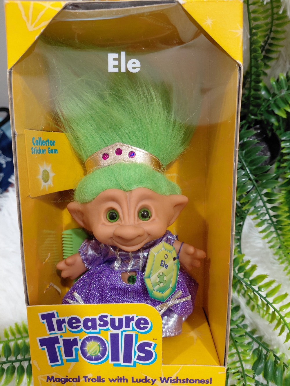 Ele Doll in Green and Purple - Magical Collectible